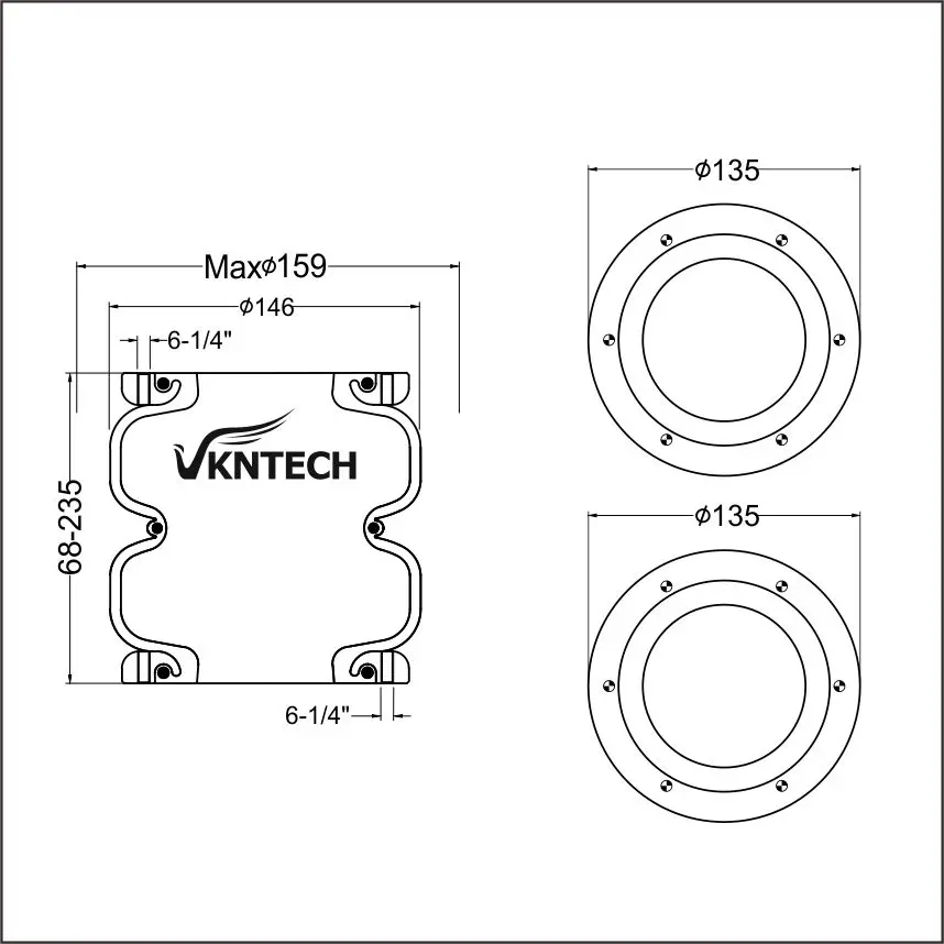 Mola pneumática W01-358-6951 FD200-25